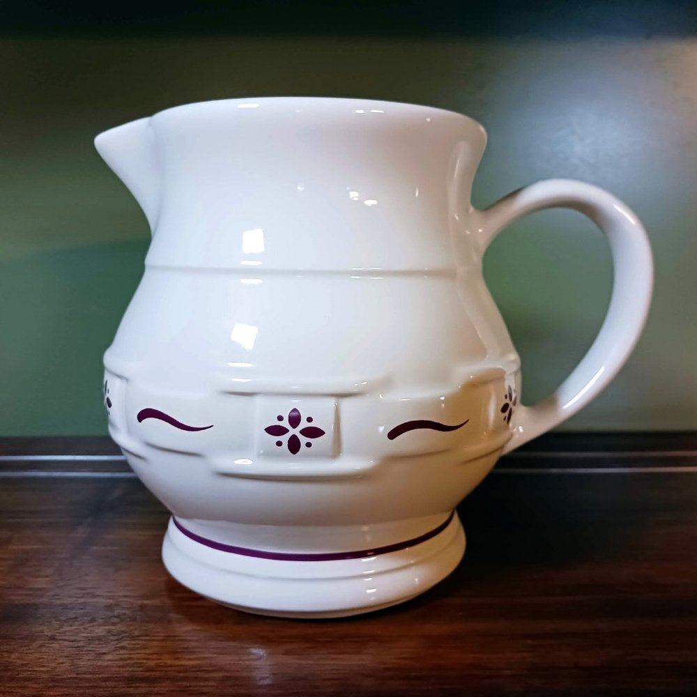 Longaberger Pitcher, Red 'Woven Traditions'